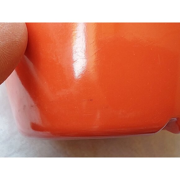 Set of red melamine coffee mugs Beaufort Canada 8 Oz camping picnics outdoors - Picture 8 of 8